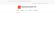 Tablet Screenshot of concordsystemsusa.com